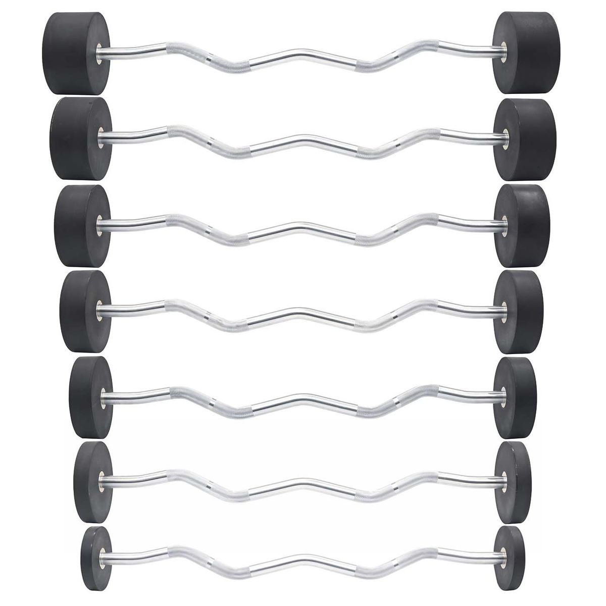 EVOLUTION FITNESS - Barra sellada cromada EVOLUTION de 50 kg