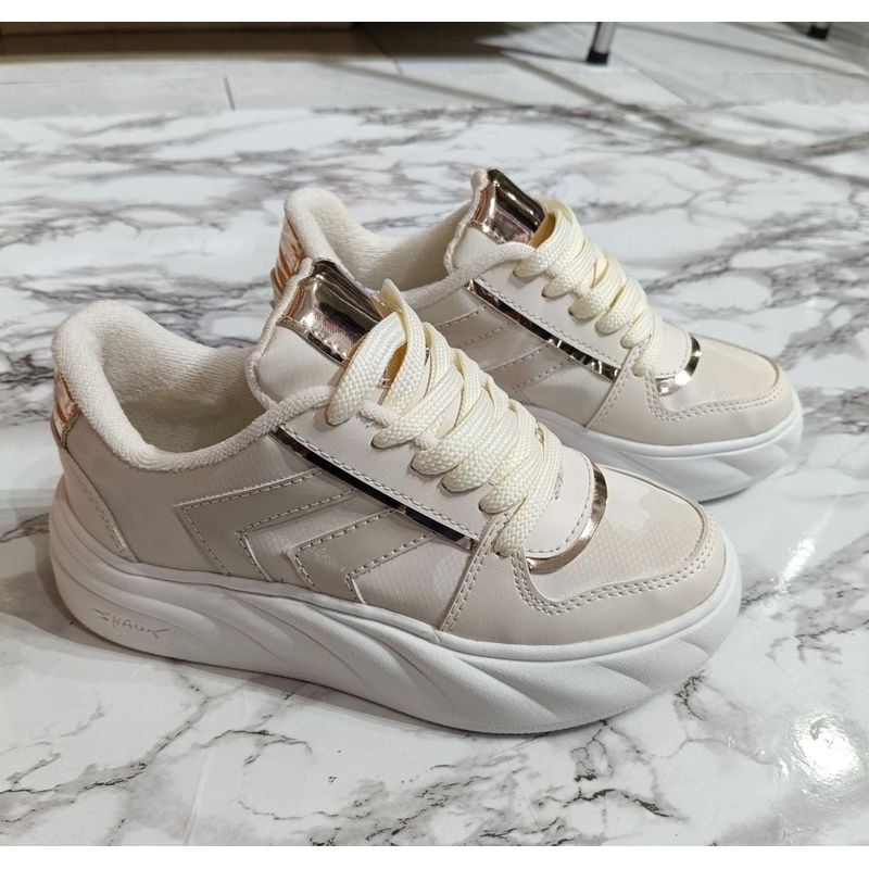 URBAN PLUS - TENIS PARA MUJER BEIGE