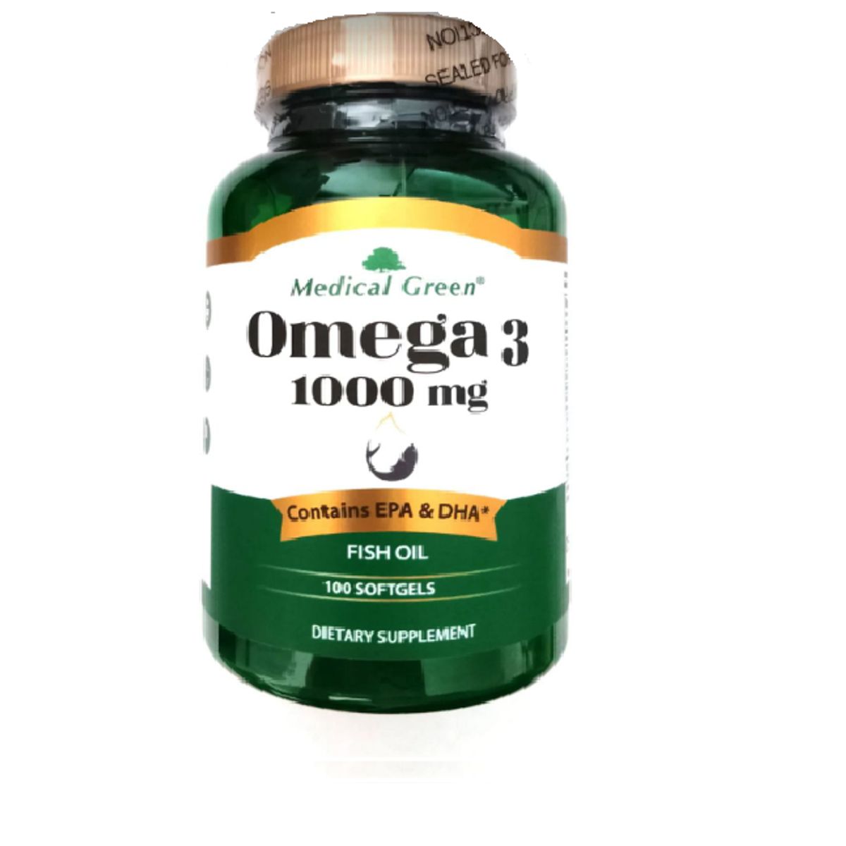 MEDICAL GREEN - OMEGA 3 FISH OIL 1000MG X 100 CAPSULAS BLANDAS