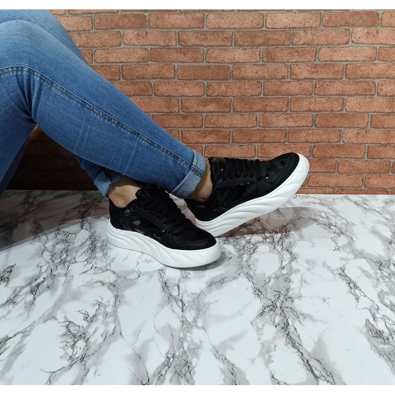 URBAN PLUS - TENIS PARA MUJER NEGROS