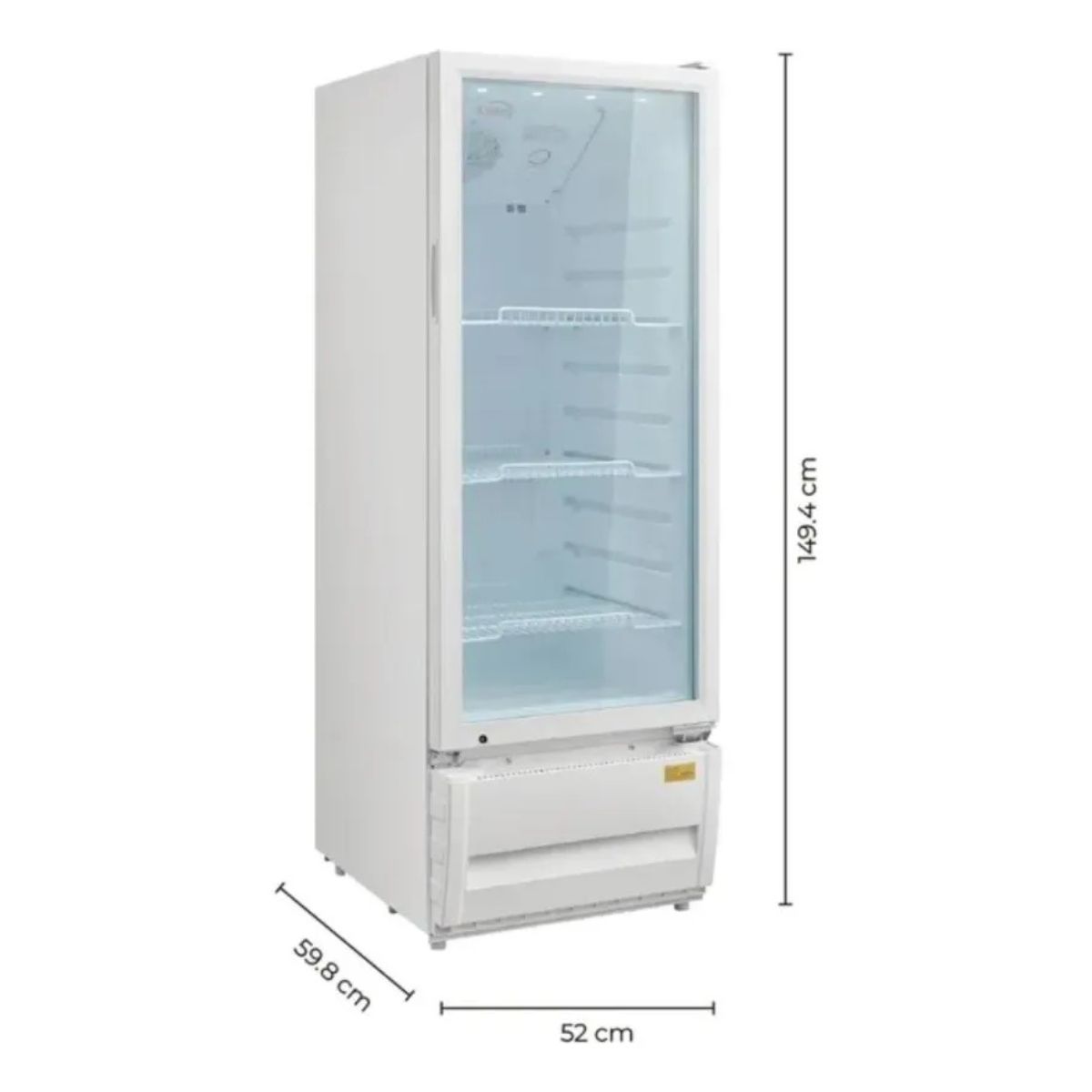 KALLEY - Vitrina KALLEY Frost Una puerta 211 Litros K-SC211L3 Blanco