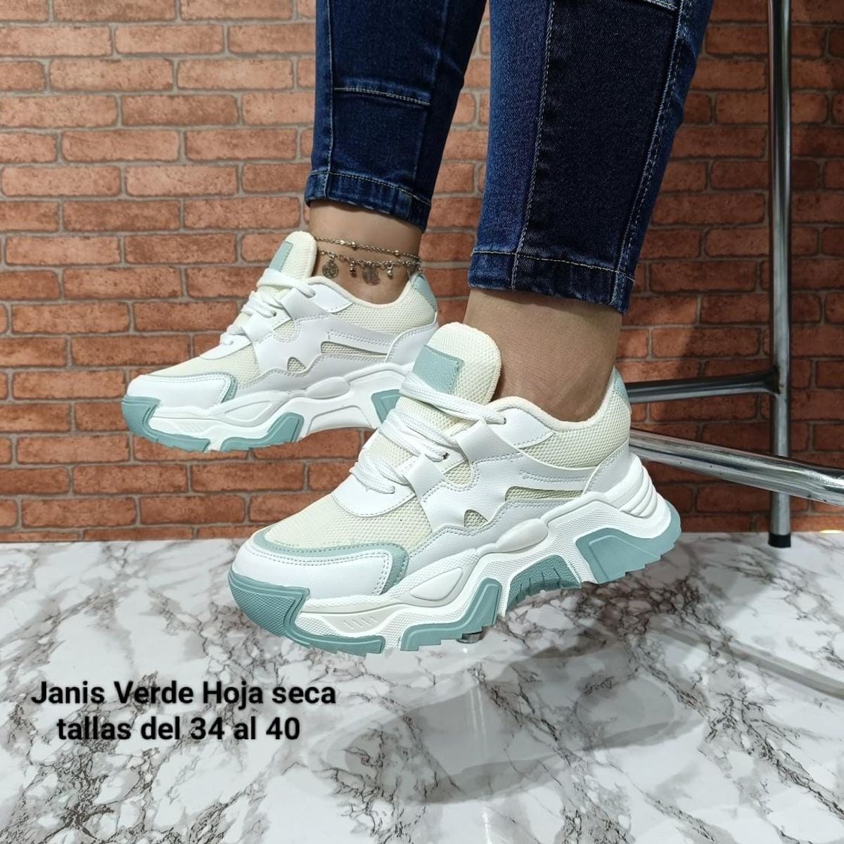 URBAN PLUS - TENIS PARA MUJER BEIGE