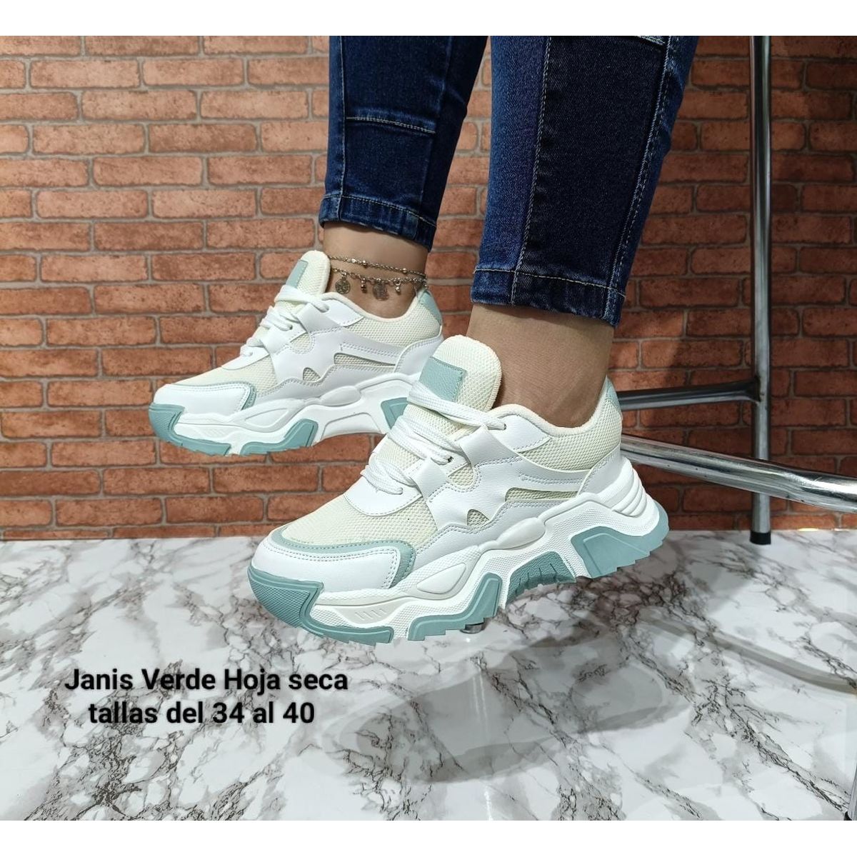 URBAN PLUS - TENIS PARA MUJER BEIGE