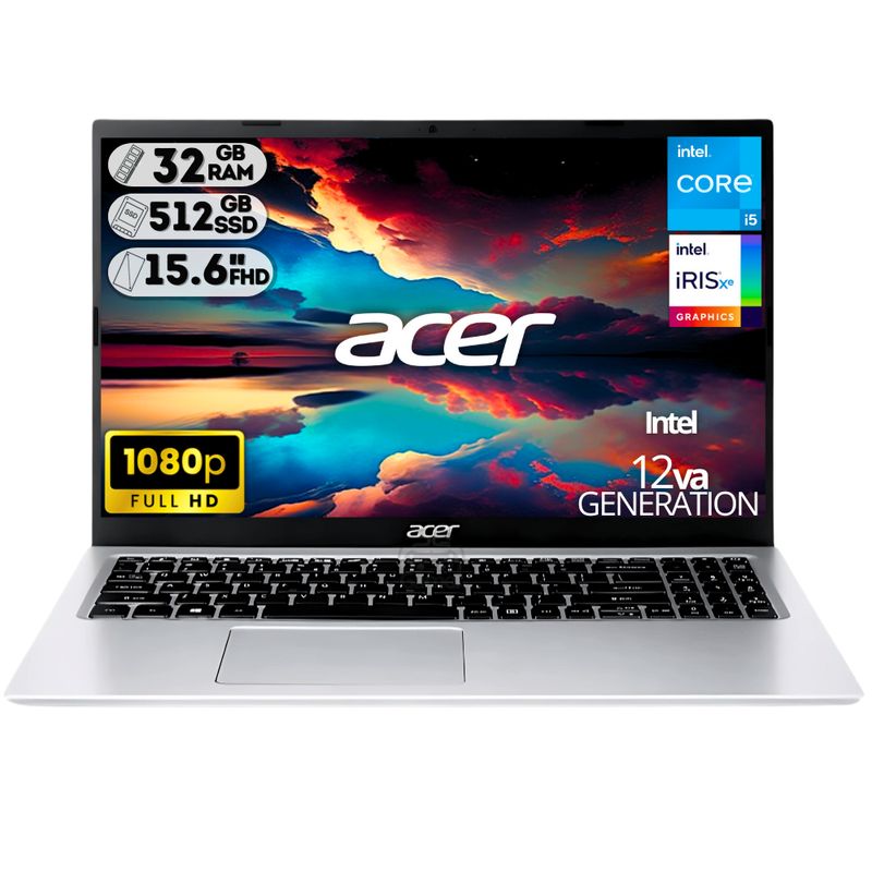 ACER - PORTATIL ACER A315-59-57WM INTEL CORE I5 1235U SSD 512GB /RAM 32GB 15.6 FULL HD