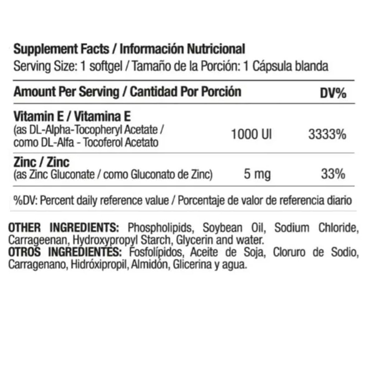 MEDICAL GREEN - VITAMINA E 1000 IU X 50 CAPSULAS BLANDAS