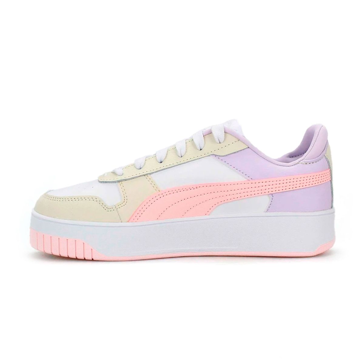 PUMA - Tenis Deportivos Puma Carina Street Wns Blanco/Rosa Mujer