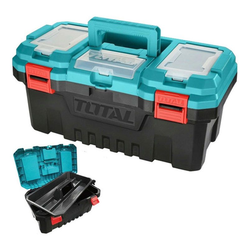 TOTAL - Caja Herramienta 20 Cierre plastico Total