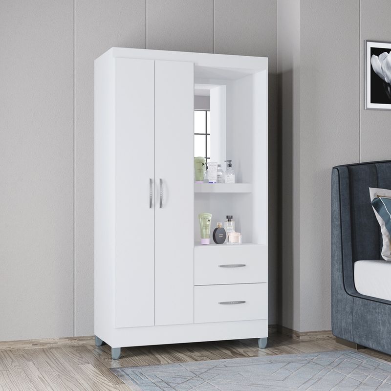 ZER - Closet Cordoba 2 Puertas 181X99X47 Blanco