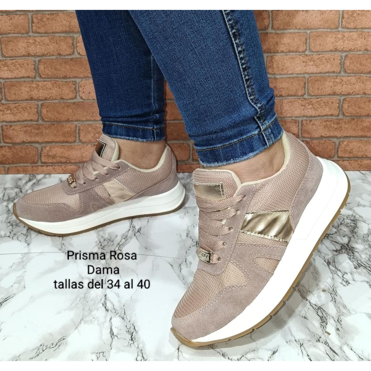 URBAN PLUS - TENIS PARA MUJER ROSADO