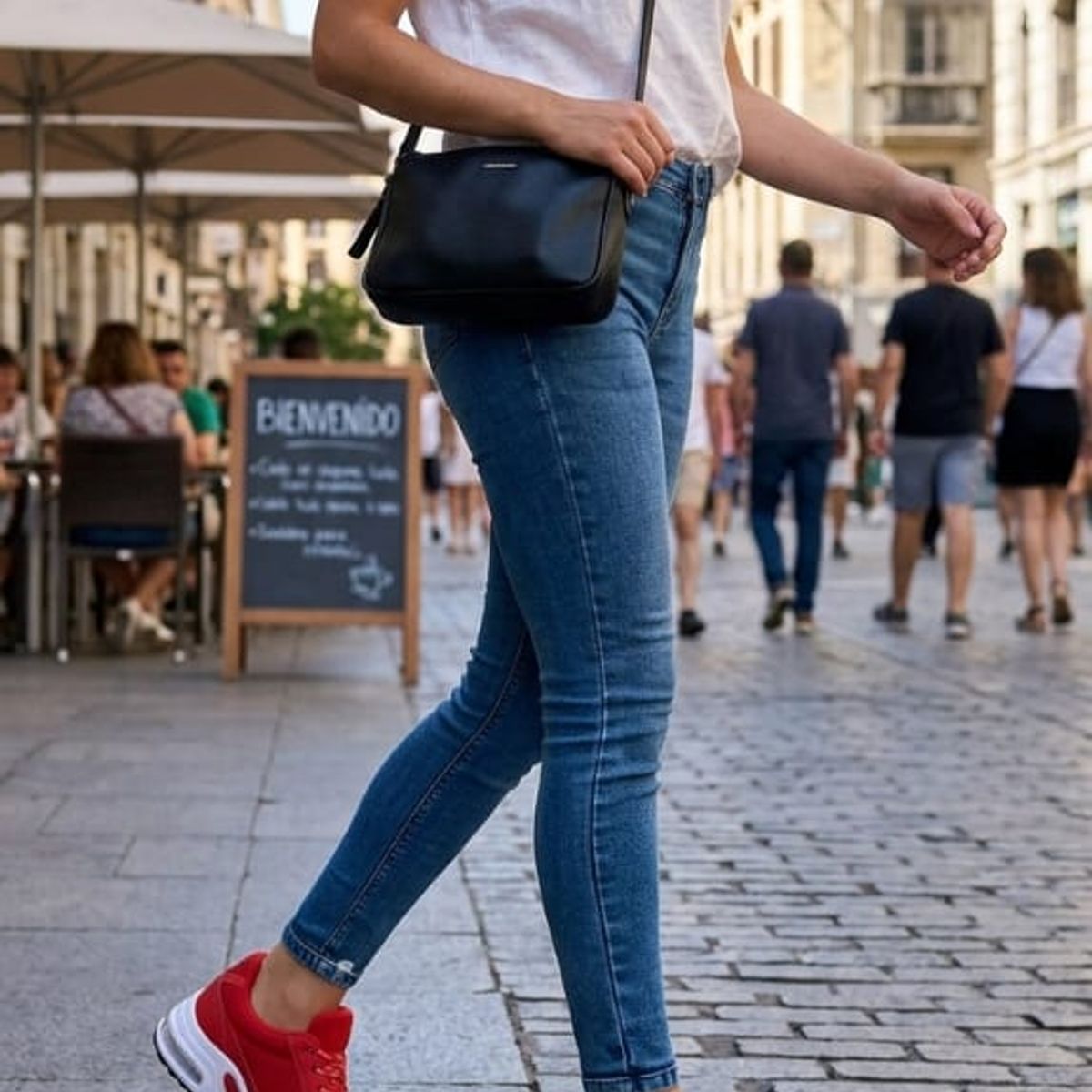 URBAN PLUS - TENIS PARA MUJER ROJO