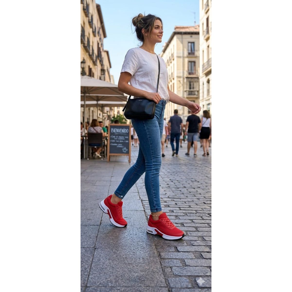 URBAN PLUS - TENIS PARA MUJER ROJO