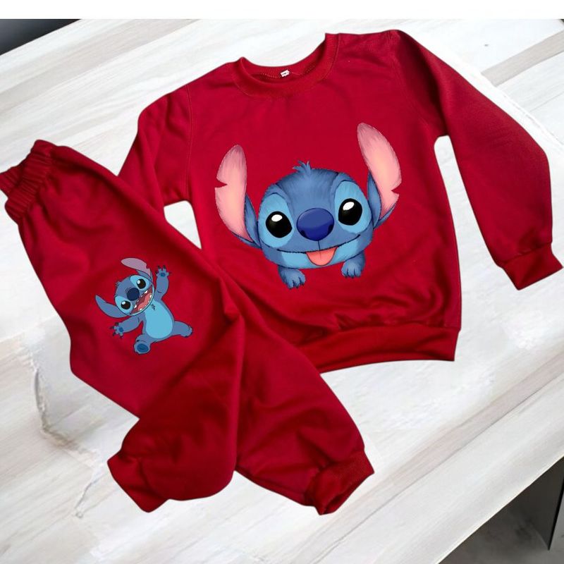 BRYKE - Sudadera Niña Perrito Azul Rojo