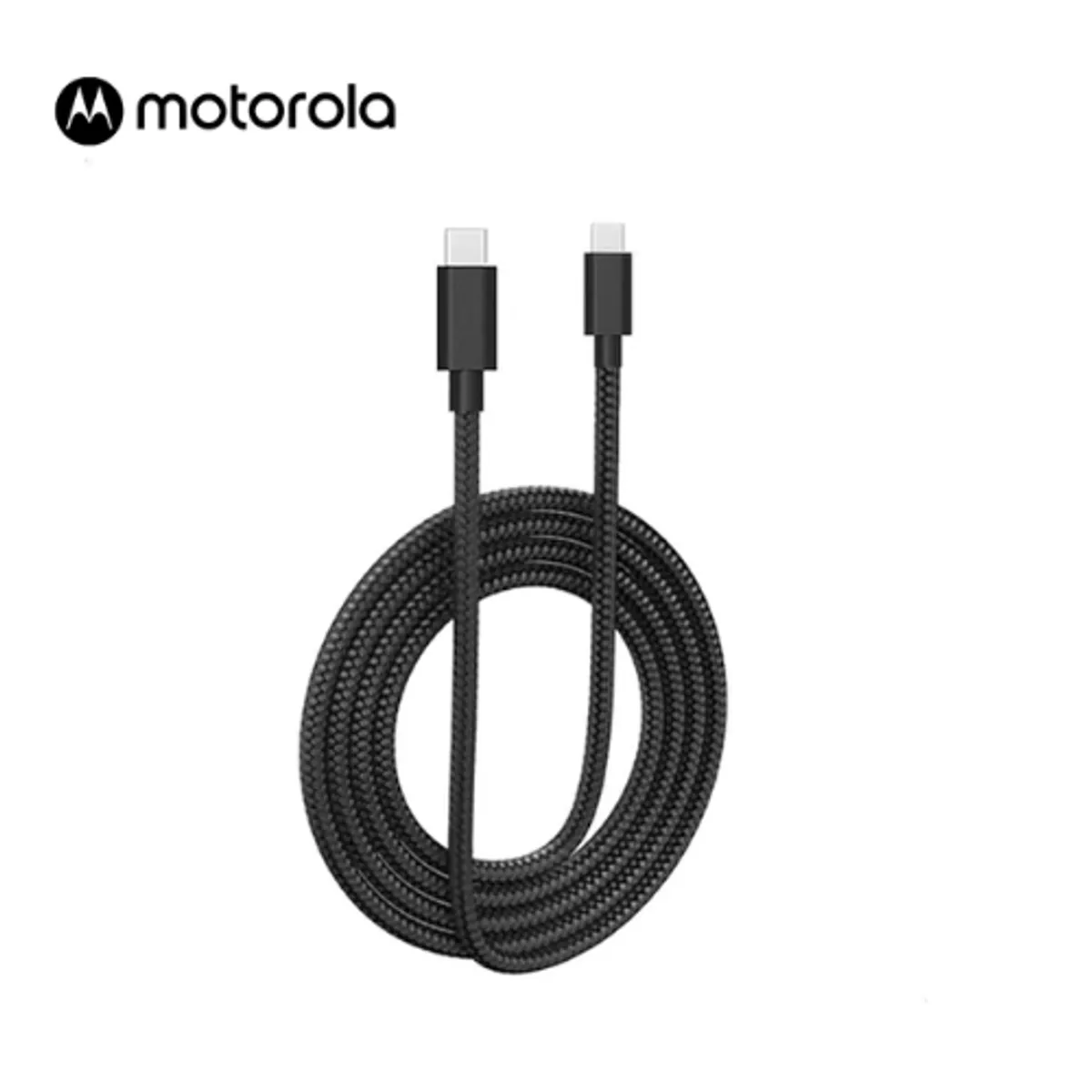 MOTOROLA - Cable Motorola Tipo C a Tipo C 60W Trenzado Original