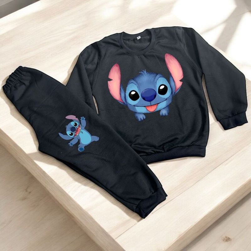 BRYKE - Sudadera Niña Perrito Azul Negro