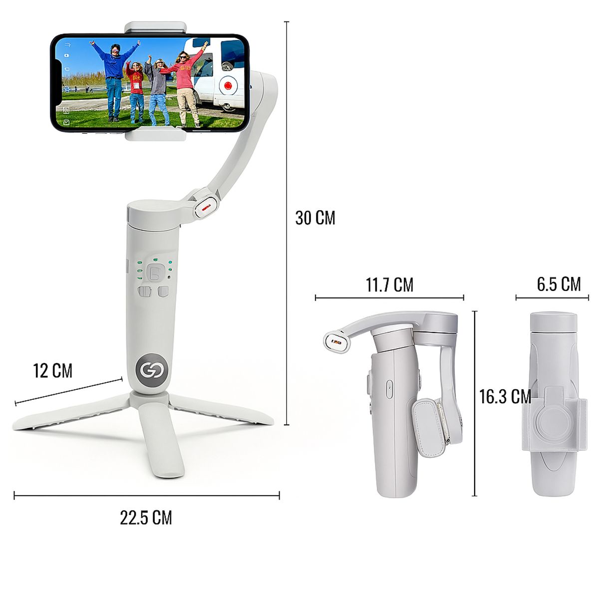 GENERICO - Trípode Estabilizador M1 para Celular con Bluetooth y Rotación 360°