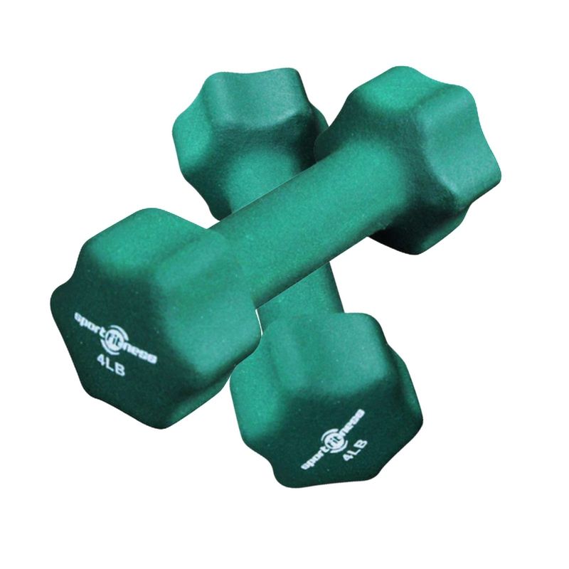 SPORTFITNESS - Mancuerna 4lb En Neopreno Para Rutinas De Fitness - Par