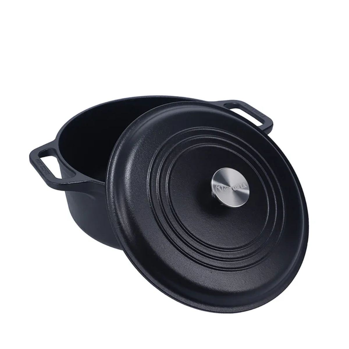 VICTORIA - Horno Holandés Olla Esmaltado Victoria Color Negro