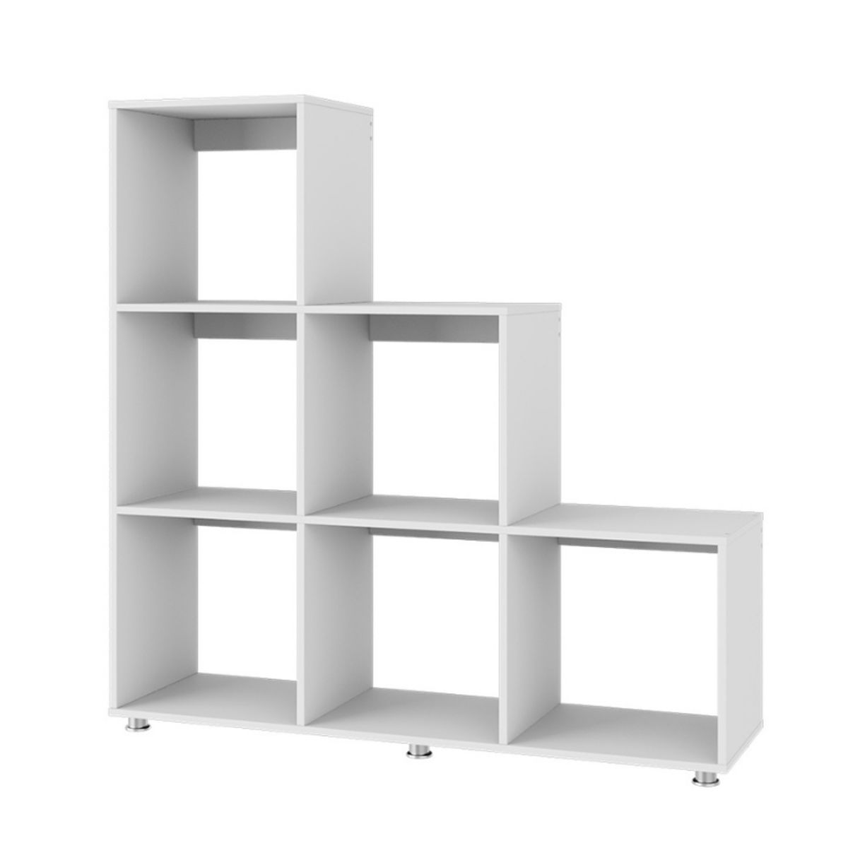 GENERICO - Mueble Biblioteca Escalera 122cm X 128cm X 30cm SOLAR WHITE