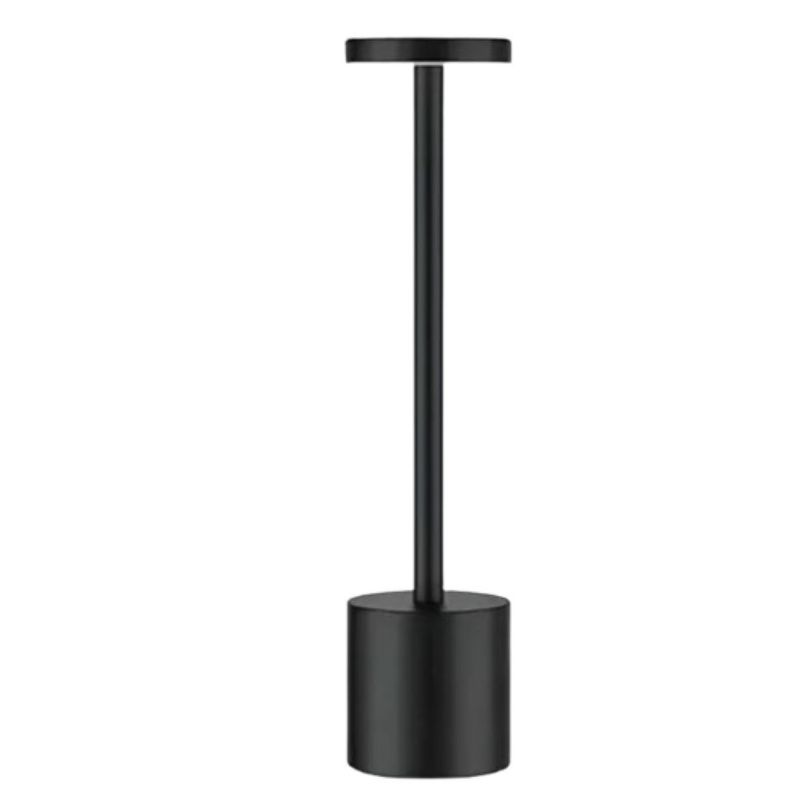 ZHOPI CO - Lámpara De Mesa Tactil Metalica Led 3 Modos Ajustable Inalambrica