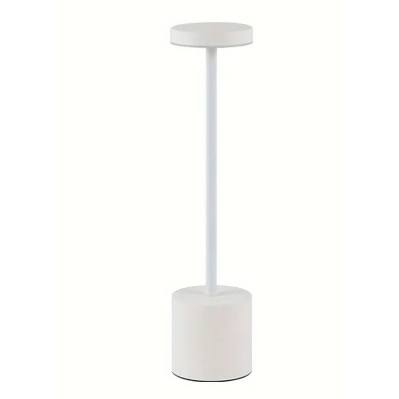 ZHOPI CO - Lámpara De Mesa Tactil Metalica Led 3 Modos Ajustable Inalambrica
