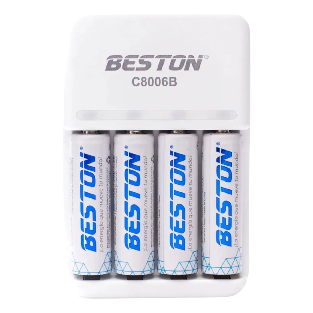 BESTON - Pilas Recargables Con Cargador Beston 1500 Mah AA X4