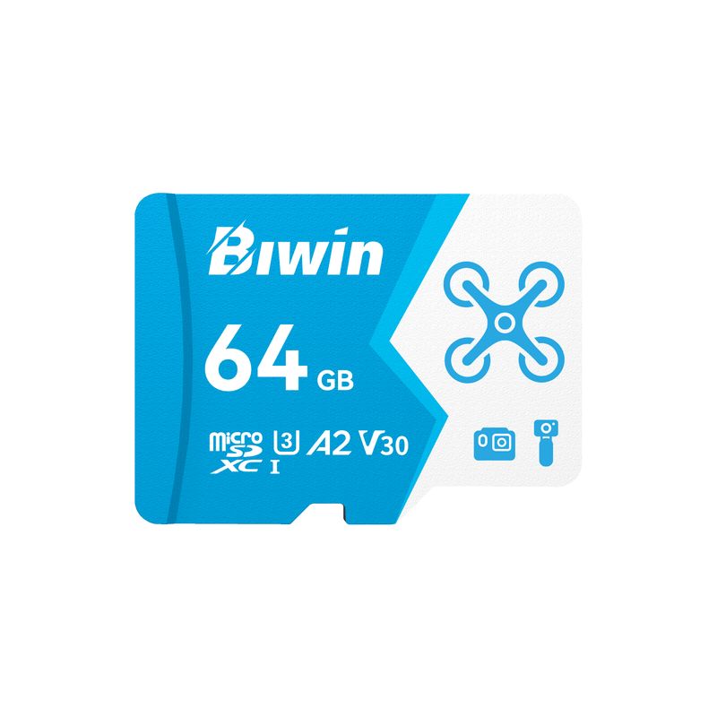 BIWIN - Tarjeta MicroSD Biwin MS160 64GB para Cámaras y Drones