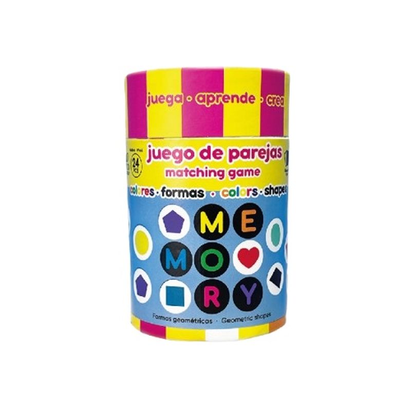 JUGANDO Y EDUCANDO - Juego Didáctico De Memoria Con Figuras Y Colores Para Niños
