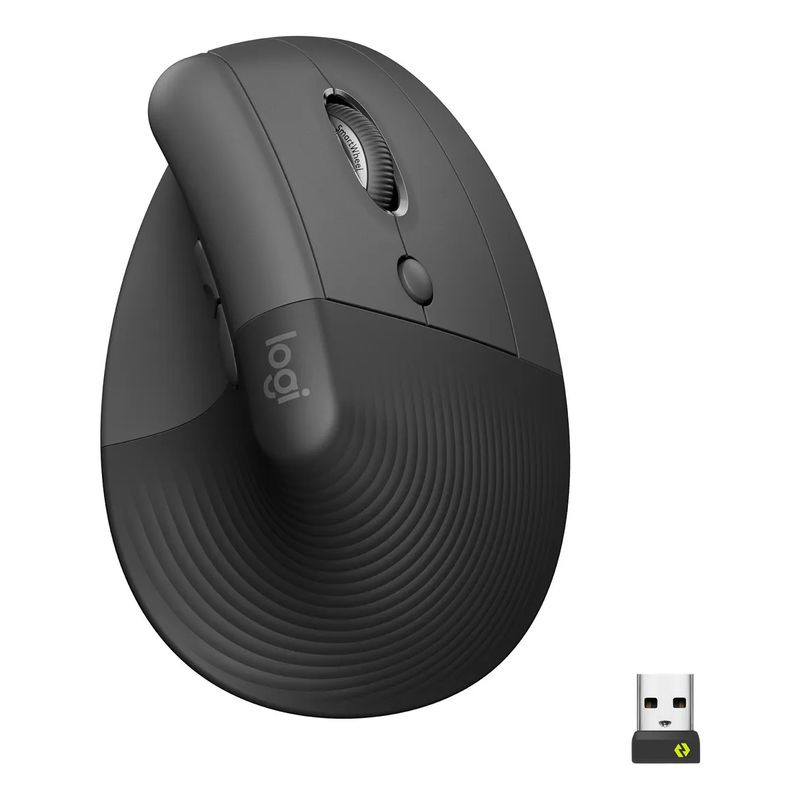 LOGITECH - Mouse Logitech LIFT Vertical Ergonómico Inalámbrico Bluetooth Grafito