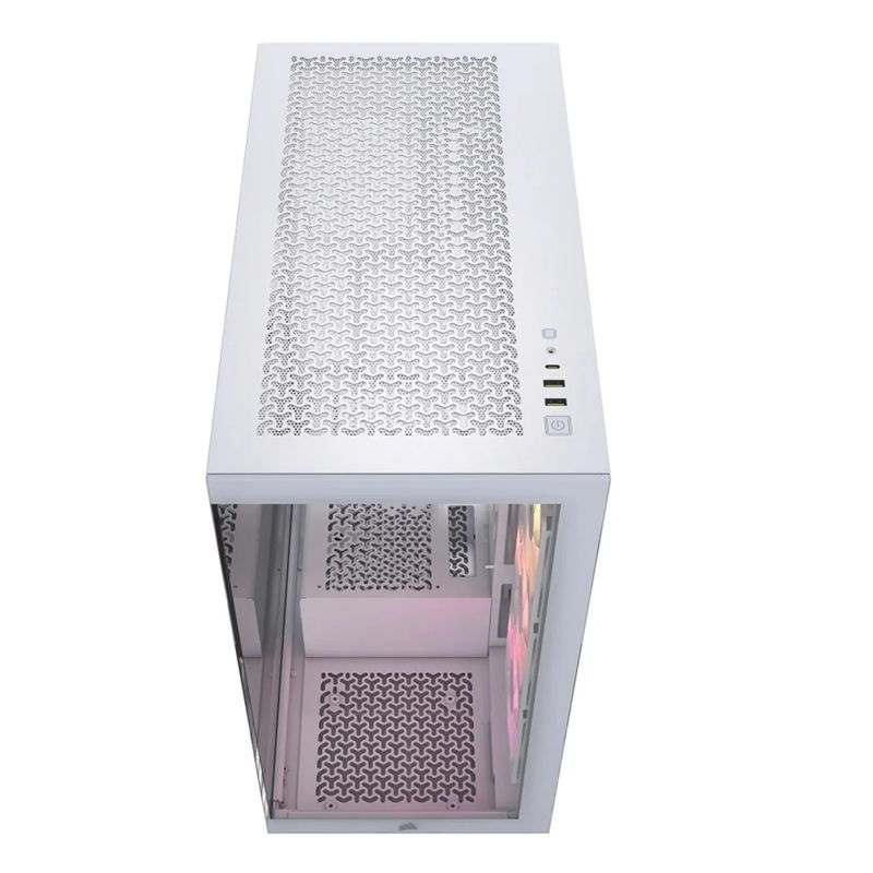 CORSAIR - CHASIS CORSAIR ICUE 4000X RGB TEMPERED GLASS WHITE
