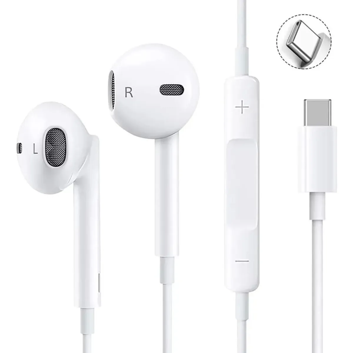 GENERICO - Audifonos Manos Libres Para iPhone 15 Todos Conexión Tipo C
