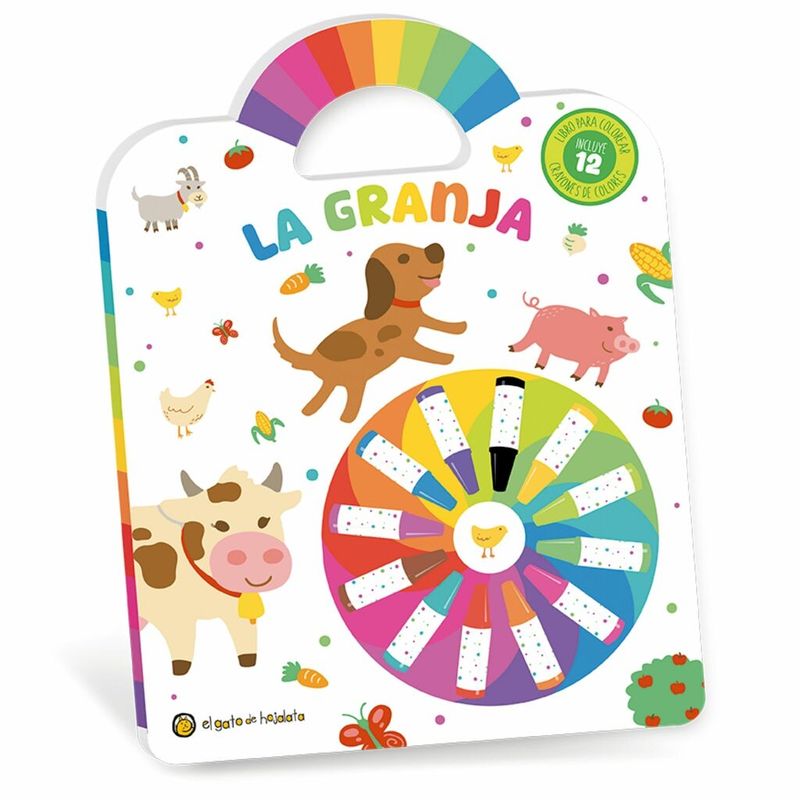 JUGANDO Y EDUCANDO - Libro Didáctico  Para Colorear La Granja Para Niños