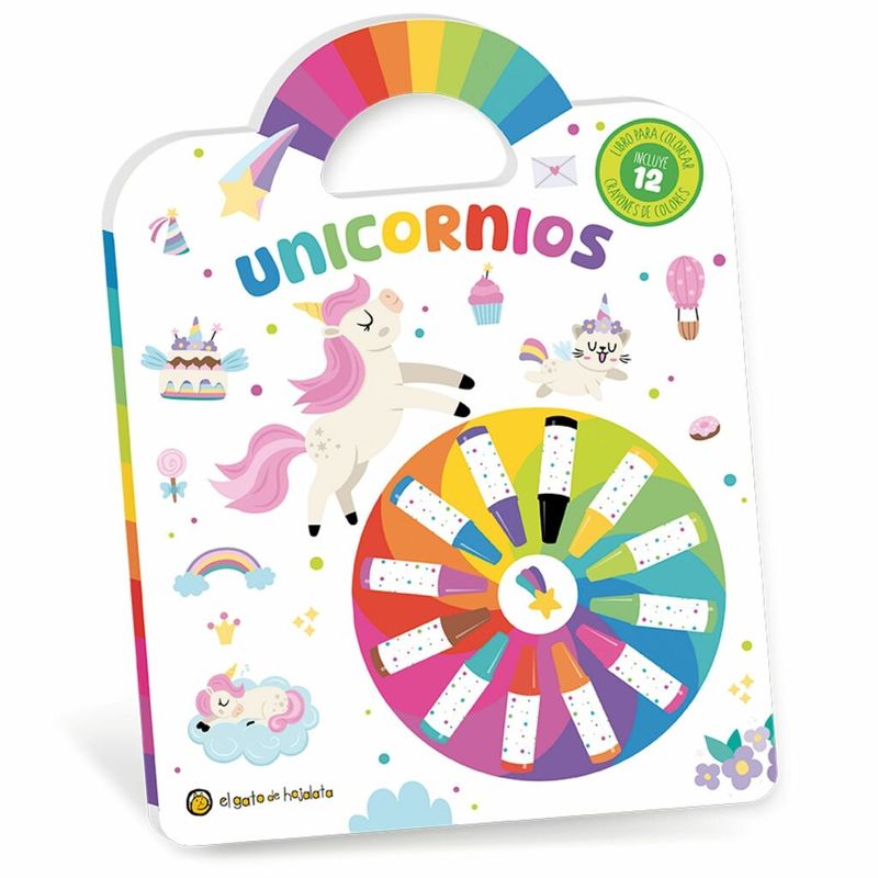 JUGANDO Y EDUCANDO - Libro Didáctico Para Colorear Unicornios Para Niños