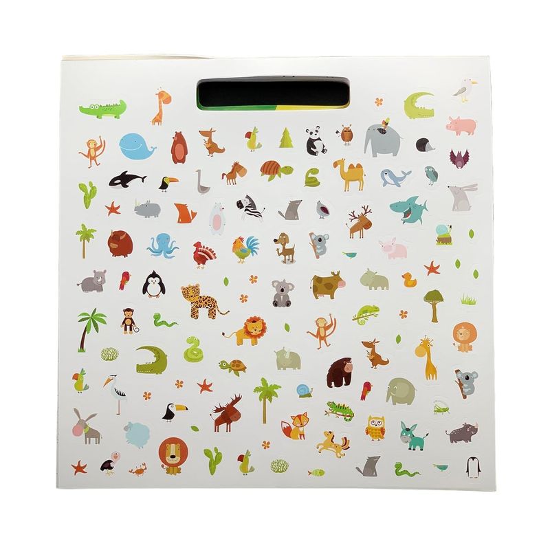 JUGANDO Y EDUCANDO - Libro Para Colorear Unicornio De 100 Stickers Para Niños