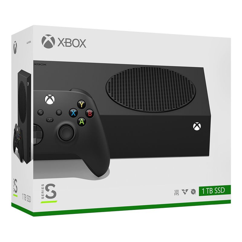 MICROSOFT - Xbox Series S 1TB Black  Potencia Compacta de Nueva Generación