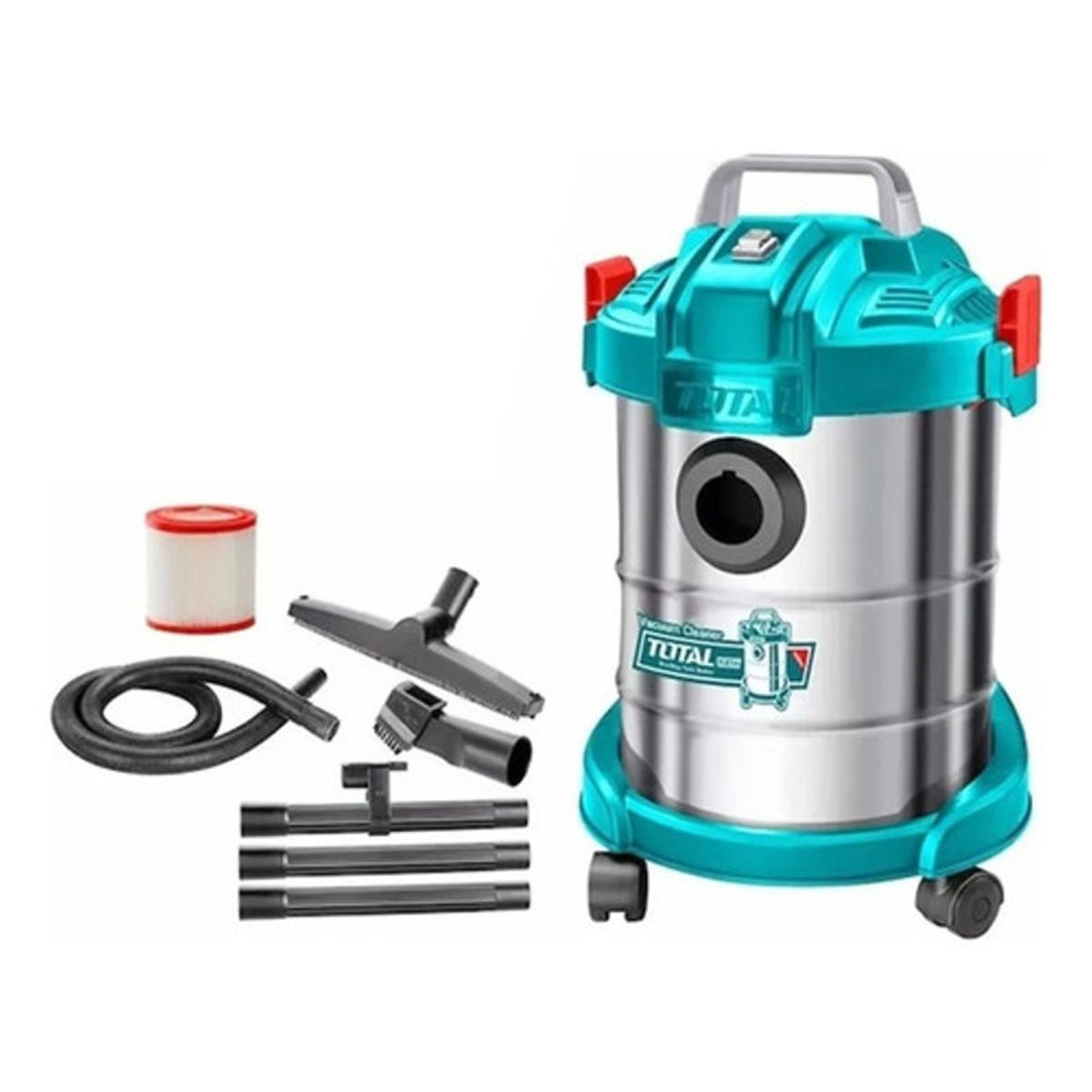 TOTAL - Aspiradora 800w 12lts humedo  seco Total