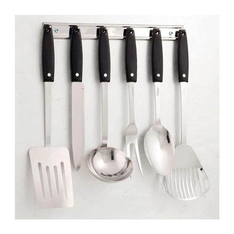 INCAMETAL - Set de Utensilios de Cocina X6 Piezas Incametal Con Soporte I20980