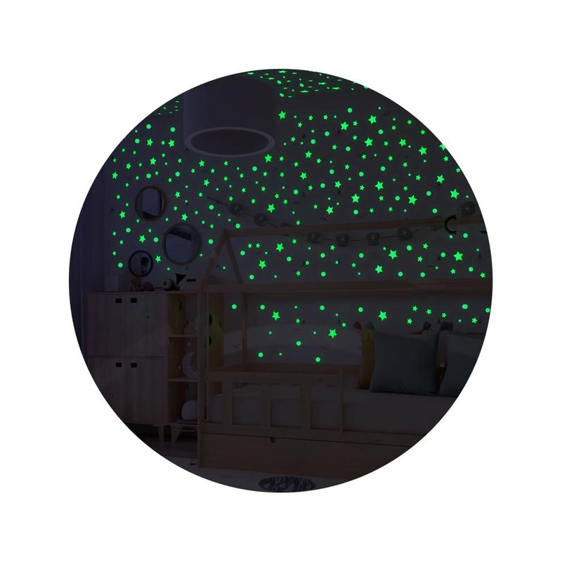 GENERICO - Estrellas y Planetas x413 Luminosos Fluorescentes Cielo Niños CENC-004