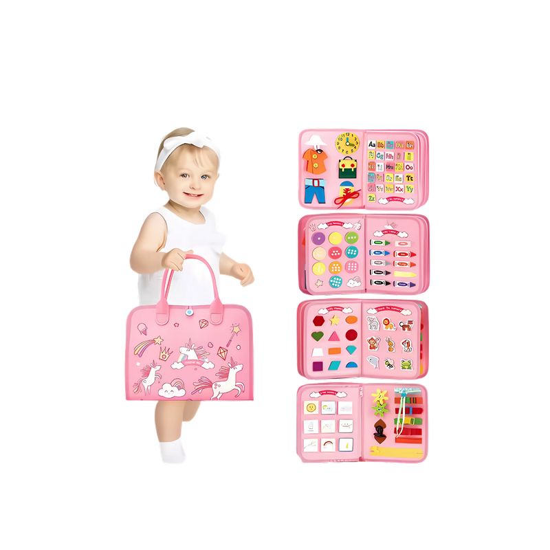 GENERICO - Libro didactico montessori rosa