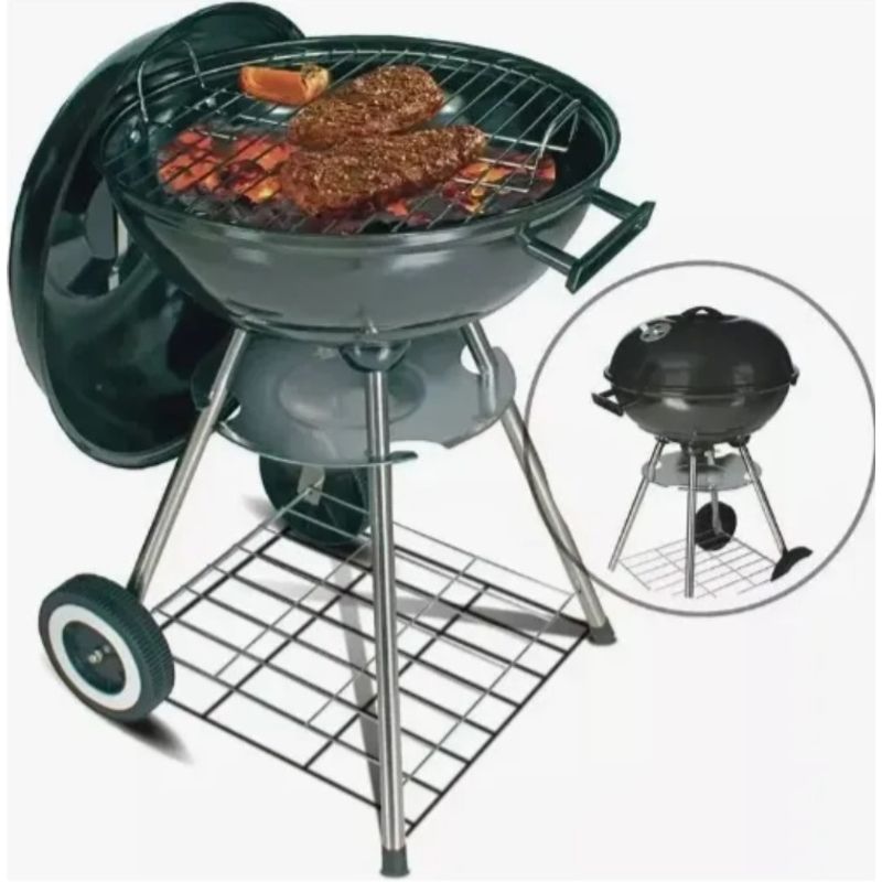 GENERICO - Asador BBQ Portátil Con Rejilla Ahumadora