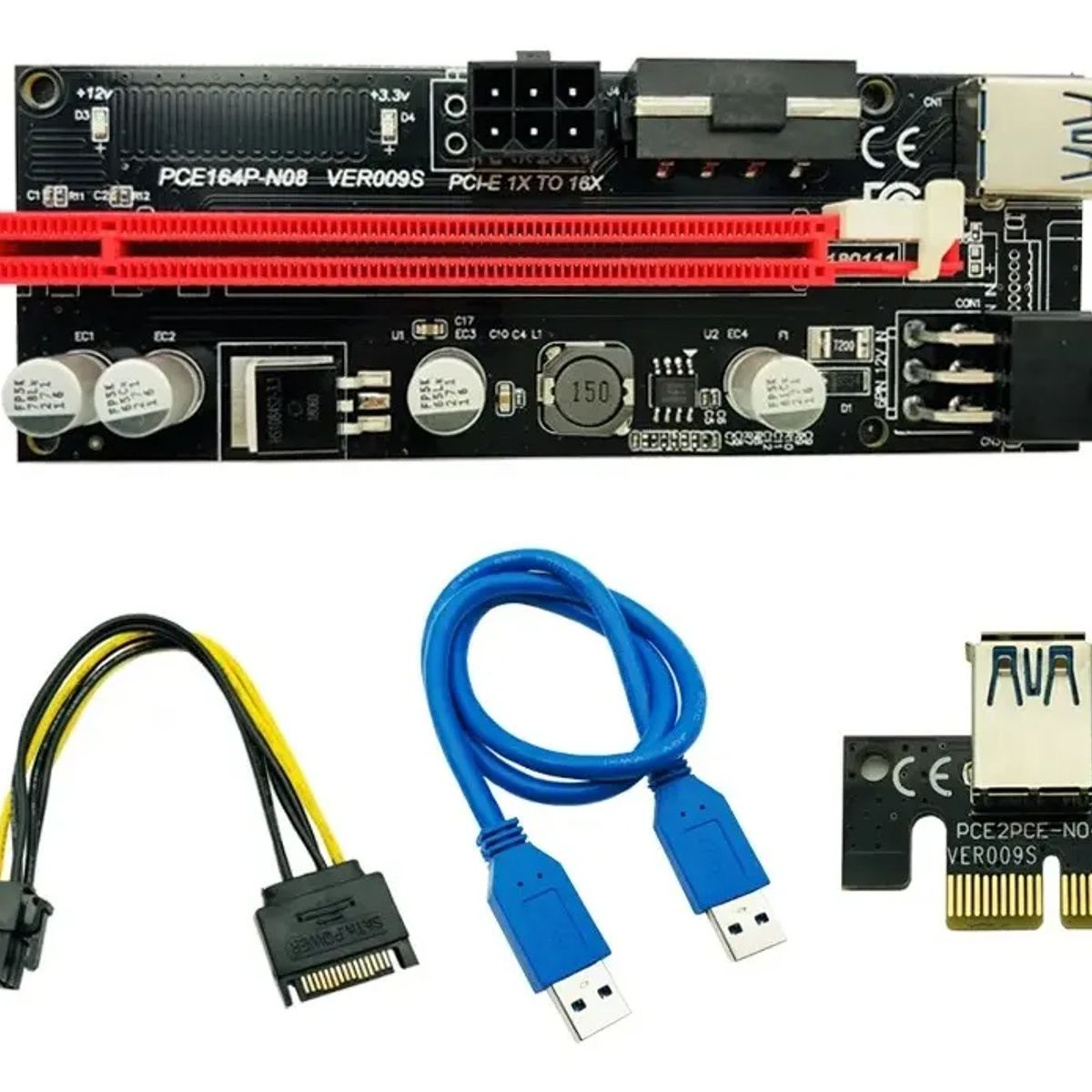 GENERICO - Adaptador Usb Tarjeta Grafica Gpu Extension Pci Computador