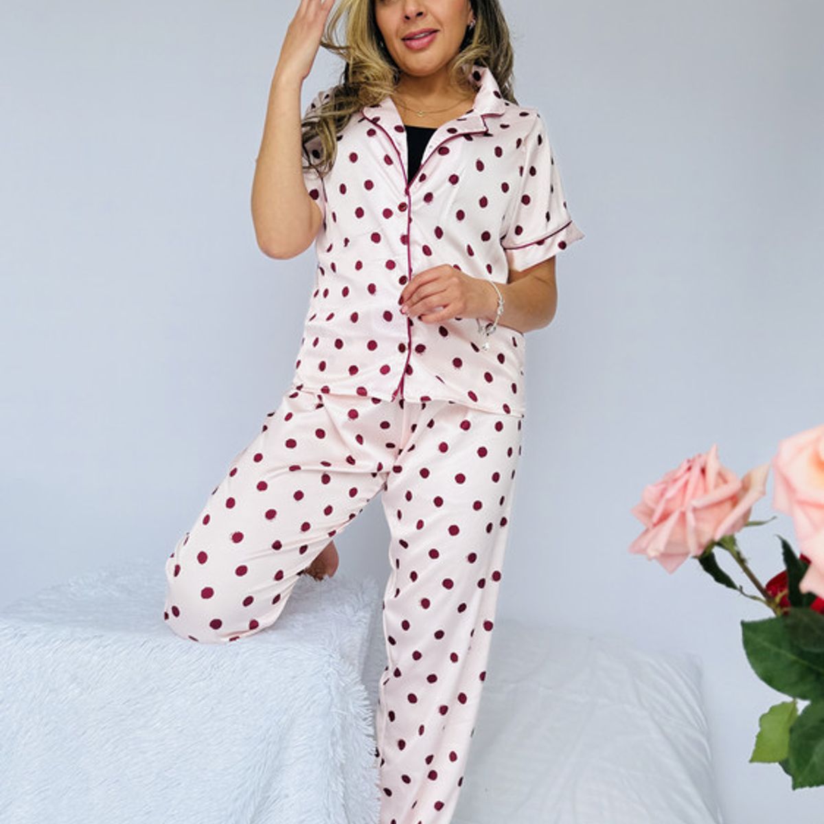 BY MORNING - Pijama Elegant Sat Pepas 1688