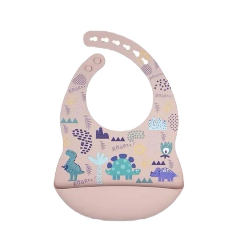 GENERICO - Babero De Silicona Con Bolsillo Para Bebe Nuevo