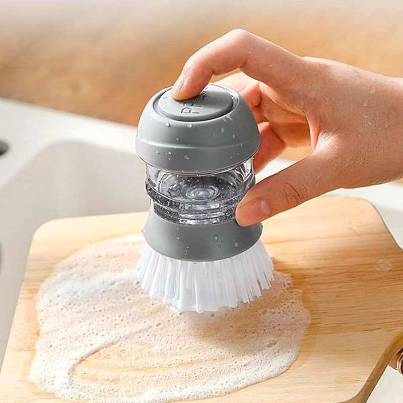 GENERICO - Cepillo Dispensador De Jabón Arranca Grasa YL-889