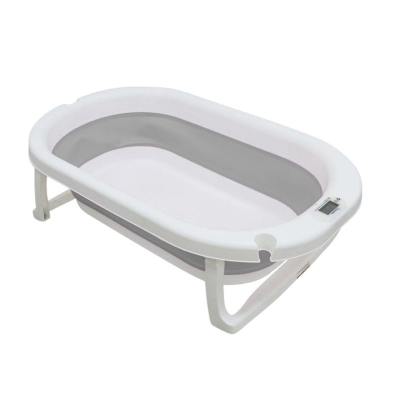 BEBESITOS - BAÑERA PLEGABLE CON TERMOMETROS Y ACCESORIOS DE BAÑO