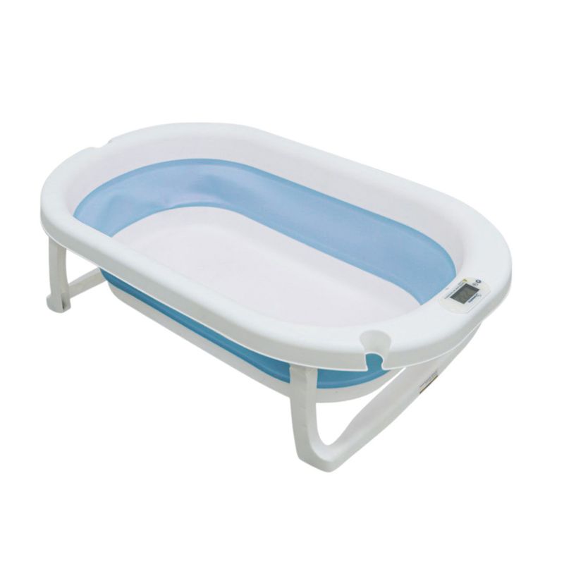 BEBESITOS - BAÑERA PLEGABLE CON TERMOMETROS Y ACCESORIOS DE BAÑO
