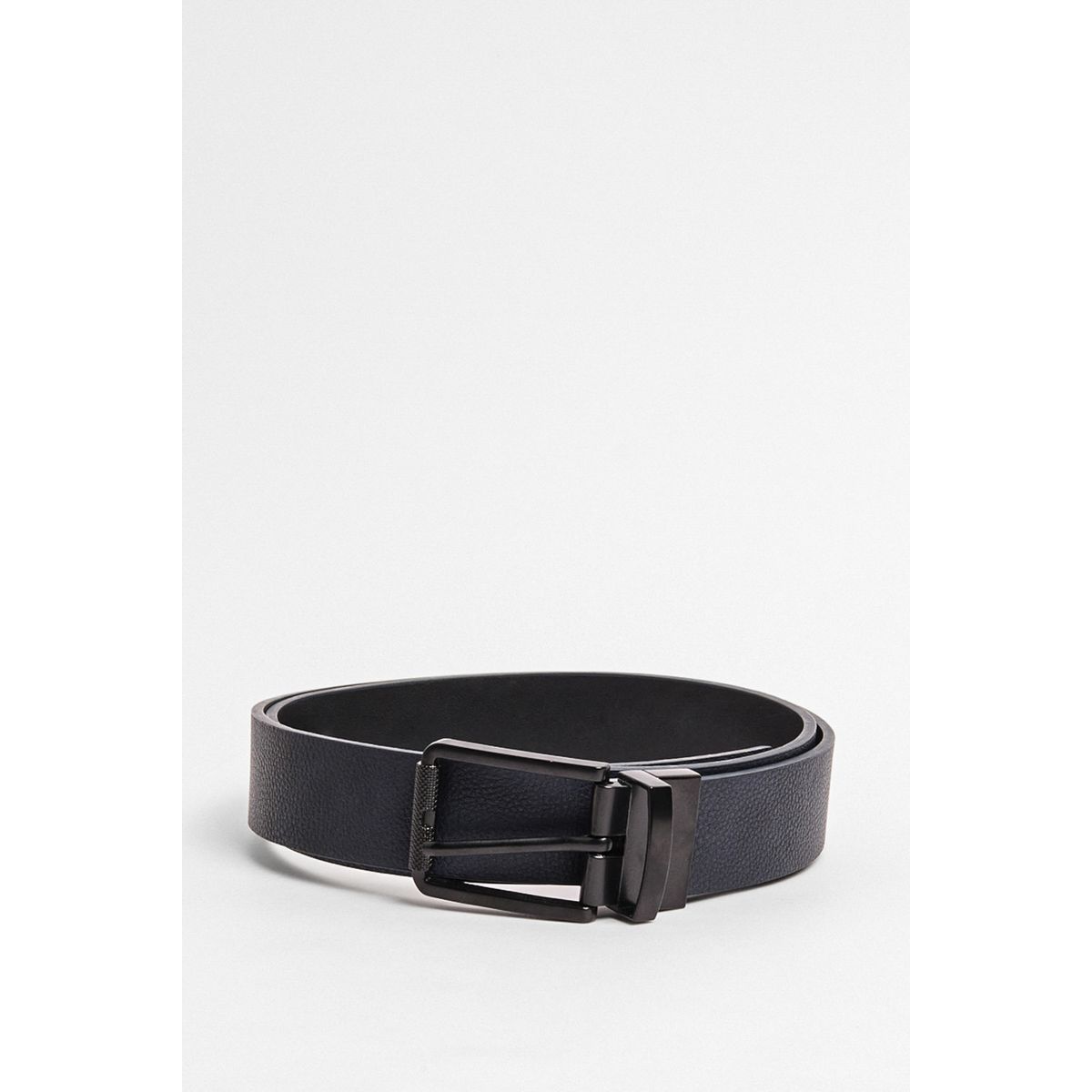 KOAJ - KOAJ Cinturón azul intenso con sistema reversible y texturas Hombre