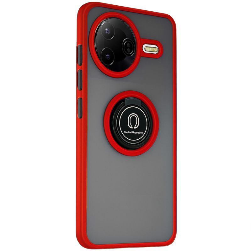 GENERICO - Funda Estuche Mate Compatible Con Xiaomi Poco F7 Pro 5G Rojo