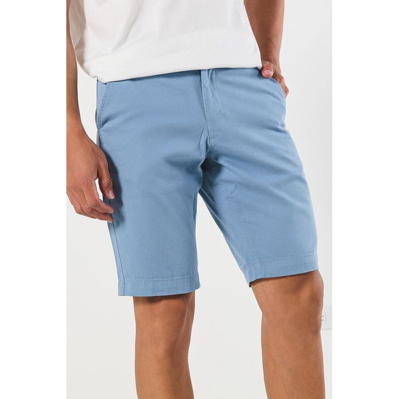 KOAJ - KOAJ Bermuda unicolor en dril para hombre cuenta con bolsill Hombre
