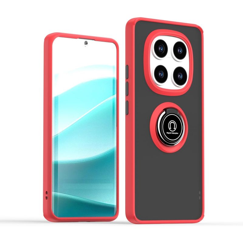 GENERICO - Funda Estuche Anti Golpes Mate Compatible Xiaomi Note 14 Pro 4G Rojo