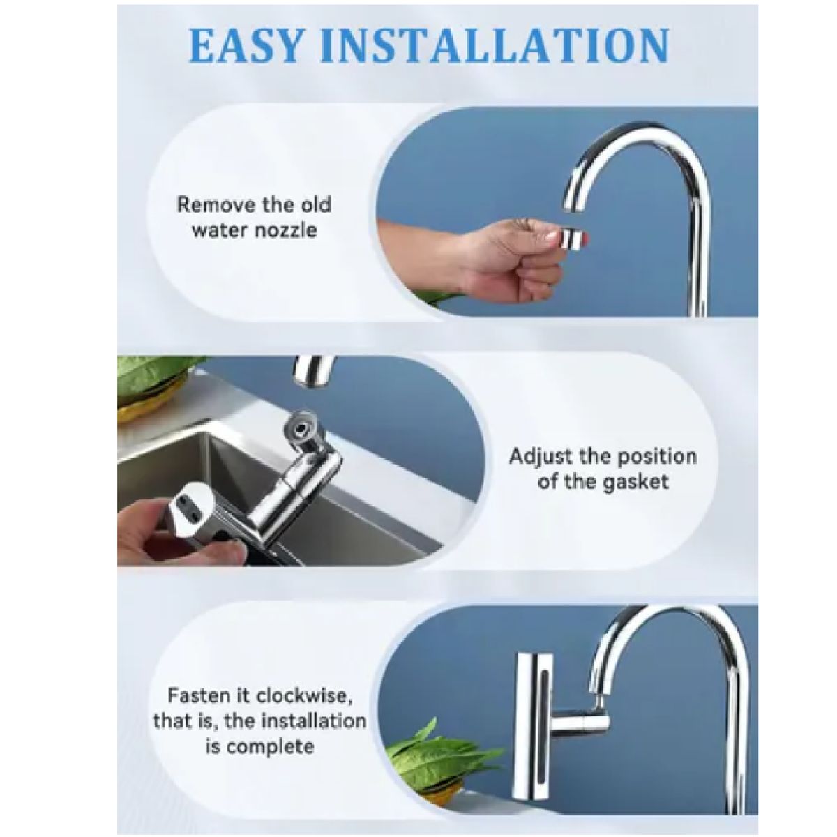 GENERICO - EXTENSOR DE GRIFO TIPO DUCHA CON MODOS EXTRA